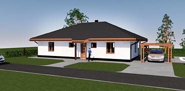 Projekt stavby bungalovu