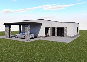 Projekt stavby bungalovu