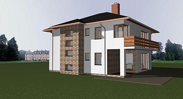 Projekt stavby patrového rodinného domu