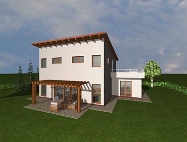 Projekt stavby patrového rodinného domu