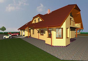 Projekt stavby patrového rodinného domu
