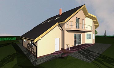 Projekt stavby patrového rodinného domu
