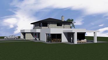Projekt stavby patrového rodinného domu