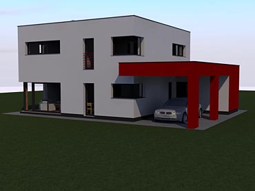 Projekt stavby patrového rodinného domu