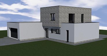 Projekt stavby patrového rodinného domu
