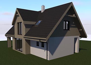 Projekt stavby patrového rodinného domu