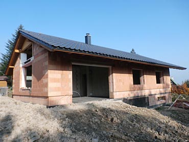 Stavba zděného rodinného domu