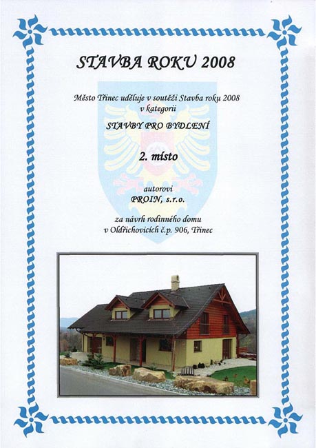Reference stavební firmy PROIN s.r.o.